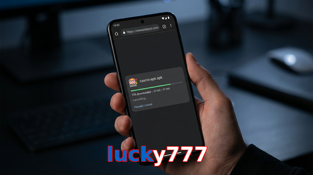 Main screen of Lucky777 apk page for PK players