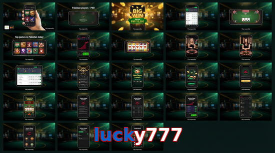 Main screen of Lucky777 bet page for PK players