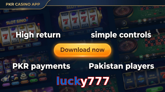 Main screen of Lucky777 gamedownload page for PK players