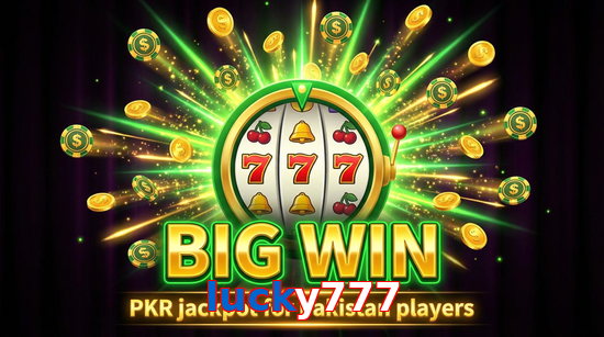 Big win animation on Lucky777 slot game