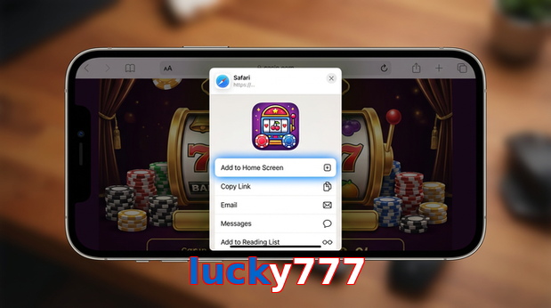 Game list for Lucky777 ios section